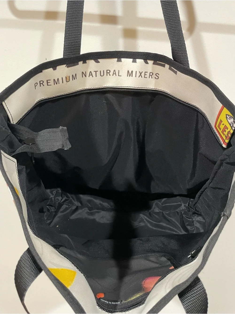 Nukak Yellow & Gray Patterned Tote Bag
